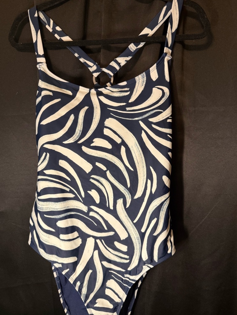 Hurley Navy and White One-Piece Swimsuit